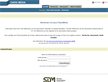 Tablet Screenshot of choixmedia.sdm.qc.ca